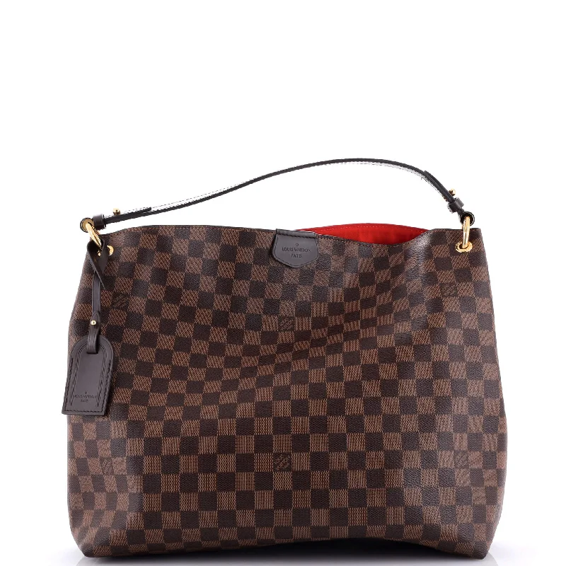 Ladies Louis Vuitton shoulder bags with a wide - width strap for comfortGraceful Handbag Damier MM