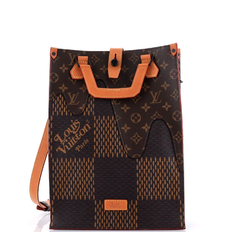 Louis Vuitton Twist bags with a crystal - embellished LV - turnlockNigo Tote Limited Edition Giant Damier and Monogram Canvas Mini