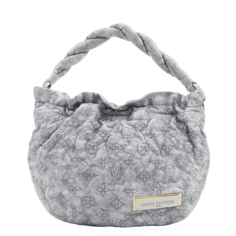 Ladies Louis Vuitton Petite Malle bags with a star - shaped charm for cutenessLouis Vuitton Monogram Olympe Nimbus PM Shoulder Bag M95475 Gray