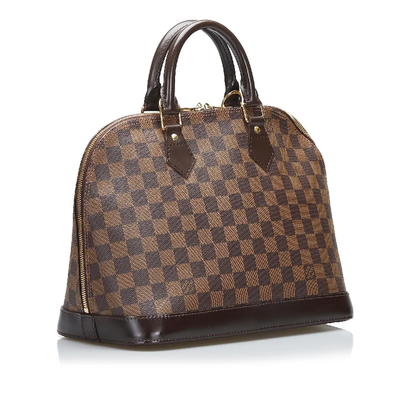 Ladies Louis Vuitton Capucines bags with gold - toned hardwareLouis Vuitton Damier Ebene Alma PM (nuH1Vw)