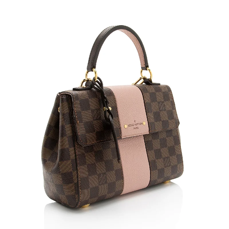 Ladies Louis Vuitton shoulder bags with a magnetic - closure flap for easeLouis Vuitton Damier Ebene Bond Street BB Satchel (lQlDu5)