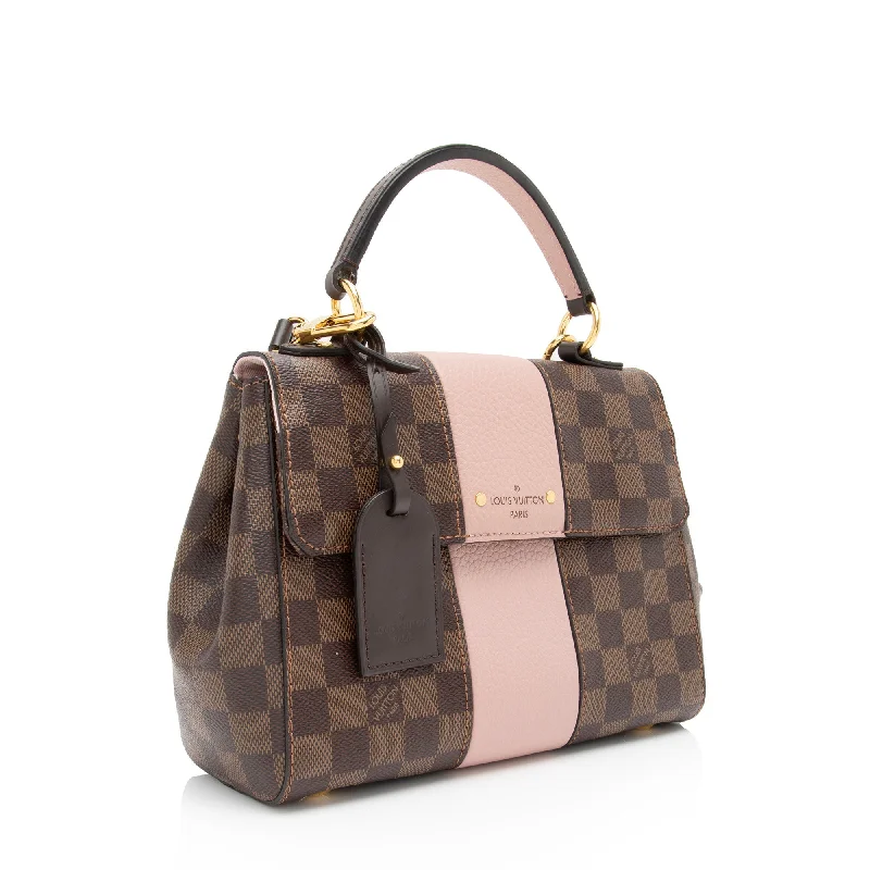 Ladies Louis Vuitton shoulder bags with a wide - width strap for comfortLouis Vuitton Damier Ebene Bond Street BB Satchel (6mMnfE)