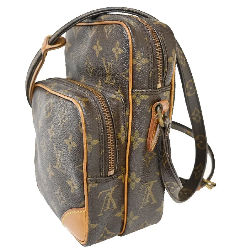 Louis Vuitton tote bags with a printed LV logo on the front for brand visibilityLouis Vuitton Amazon Crossbody Shoulder