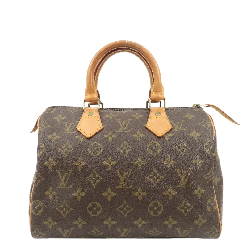 Louis Vuitton handbags with a metal - framed clasp for durabilityLouis Vuitton Monogram Speedy 25 Hand Bag Boston Bag M41528