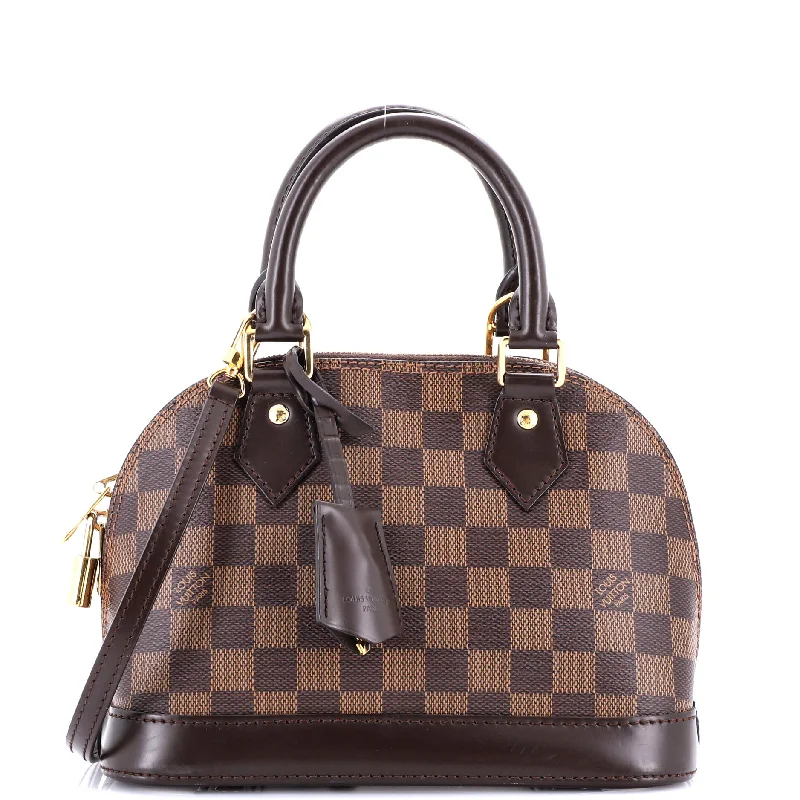 Louis Vuitton crossbody bags with a woven leather strap for textureAlma Handbag Damier BB