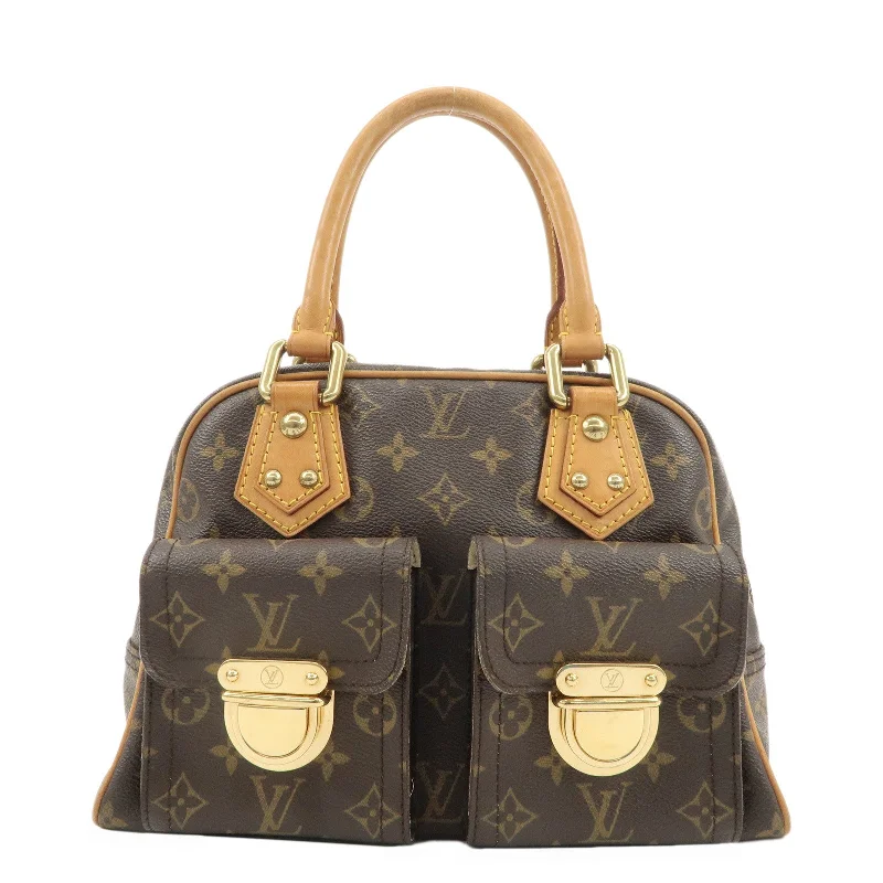 Louis Vuitton bags with a zip - around closure for enhanced securityLouis Vuitton Monogram Manhattan PM Hand Bag M40026