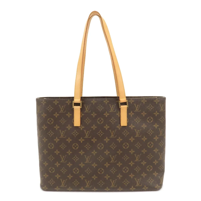 Louis Vuitton Alma bags with a monogram - embossed leather surfaceLouis Vuitton Monogram Luco Tote Bag Hand Bag Brown M51155