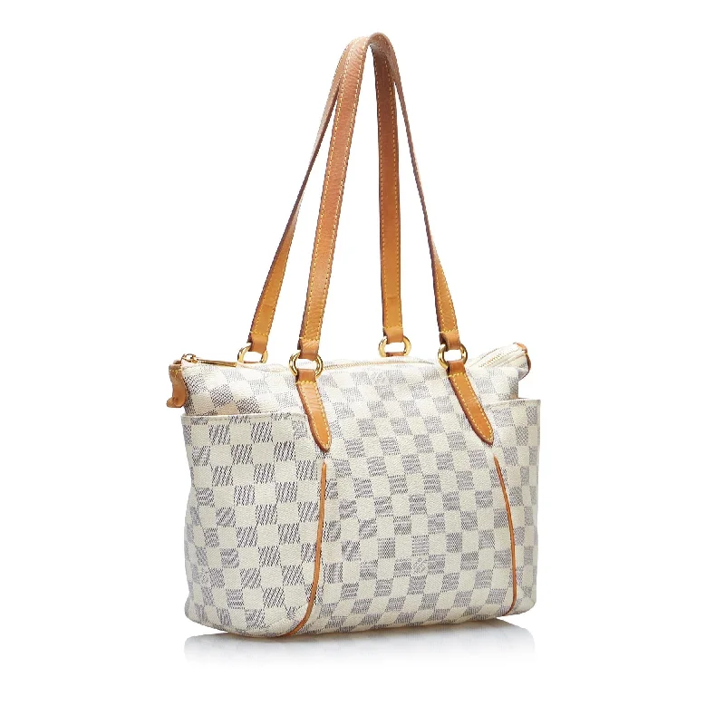 Louis Vuitton crossbody bags with a keychain holder for practicalityLouis Vuitton Damier Azur Totally PM (xfC1pM)