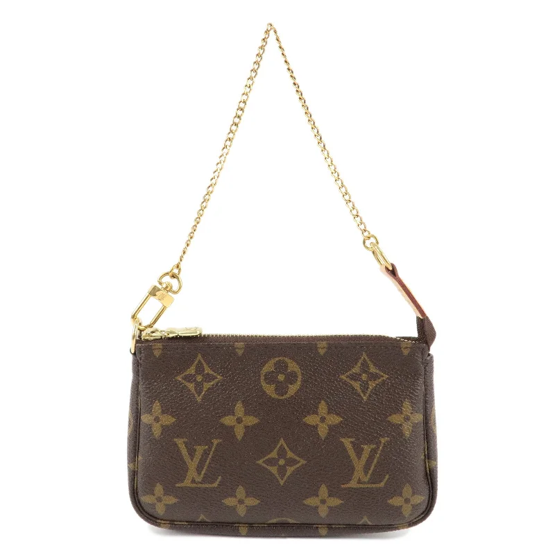 Louis Vuitton tote bags with a spacious interior and multiple pocketsLouis Vuitton Monogram Mini Pochette Accessoires Pouch M58009