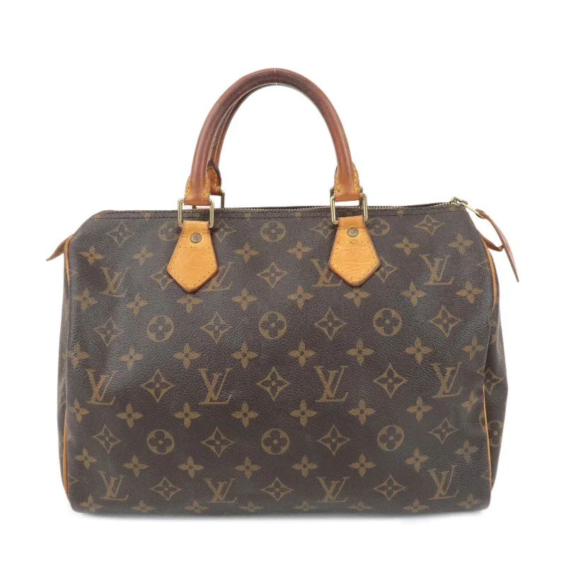 Louis Vuitton bags with a magnetic snap closure for easy accessLouis Vuitton Monogram Speedy 30 Hand Bag Boston Bag M41526