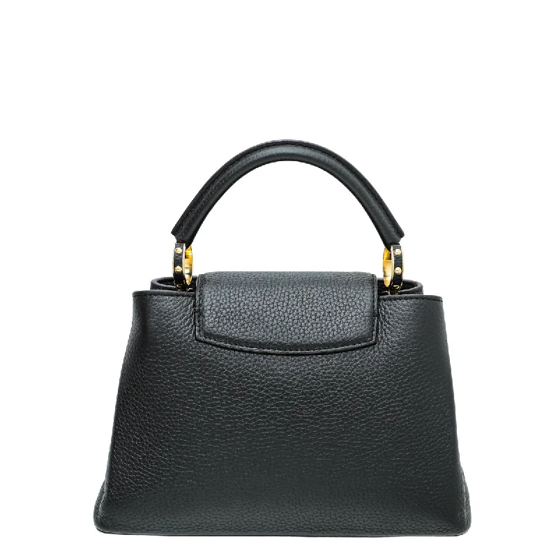 Louis Vuitton Alma bags with a detachable shoulder strap for versatilityLouis Vuitton Black Capucines BB Bag