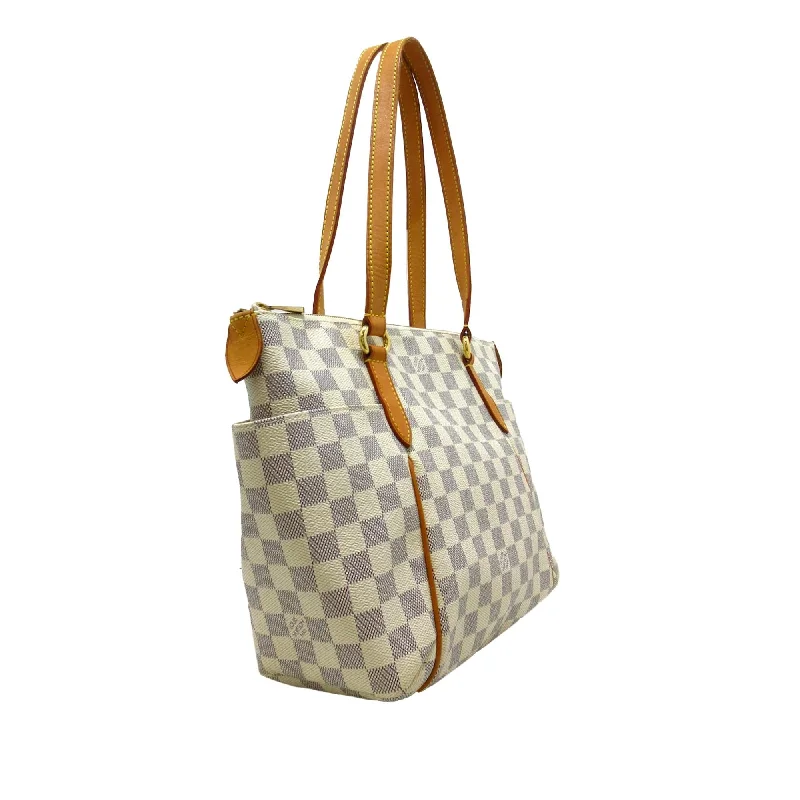 Louis Vuitton crossbody bags with a printed floral pattern for femininityLouis Vuitton Damier Azur Totally PM (QhPBEQ)