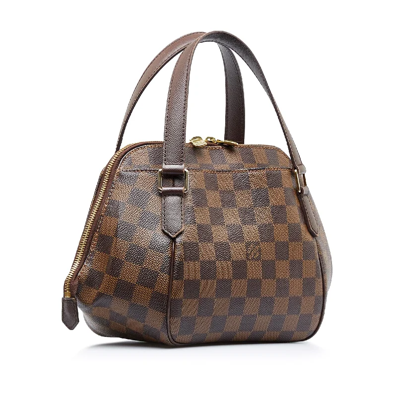 Louis Vuitton backpacks with a padded laptop compartment for travelLouis Vuitton Damier Ebene Belem PM (qbhr5H)