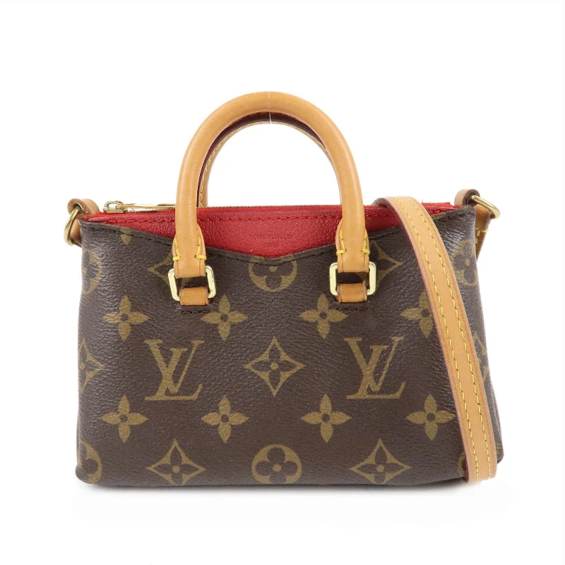 Louis Vuitton backpacks with a hidden back pocket for securityLouis Vuitton Nano Pallas Shoulder Bag Cerise M61254