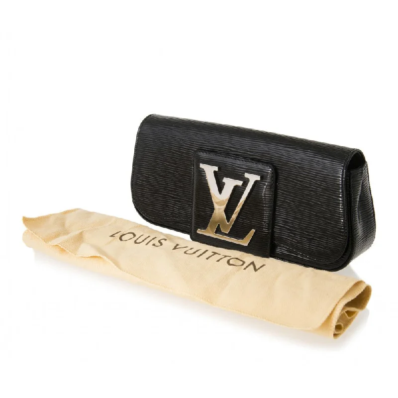 Louis Vuitton Petite Malle bags with a hard - shell structure for uniquenessLouis Vuitton Black Electric EPI Leather Sobe Clutch