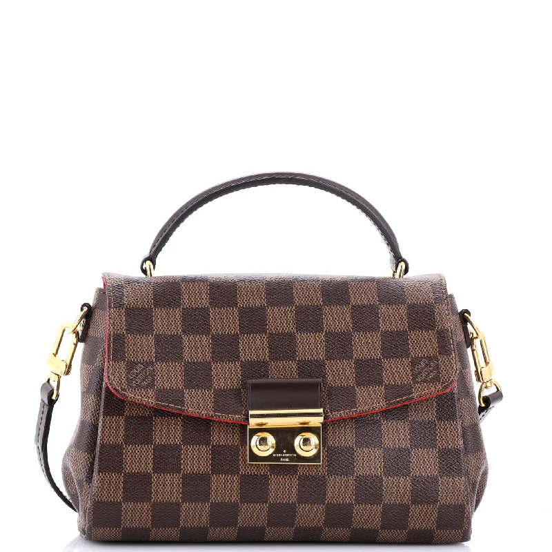 Ladies Louis Vuitton shoulder bags with a single - handle silhouetteCroisette Handbag Damier