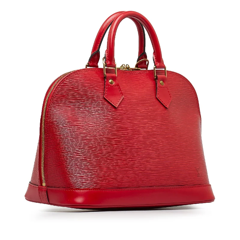 Louis Vuitton bags with a zippered interior pocket for better organizationLouis Vuitton Alma PM Red Epi