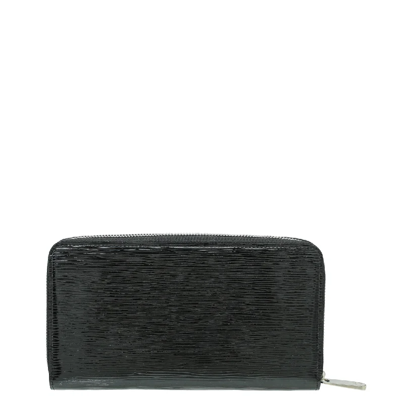 Louis Vuitton bags with a front - flap pocket for quick - access itemsLouis Vuitton Black Electric Zippy Organizer Wallet