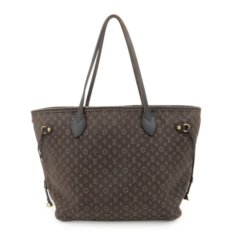 Louis Vuitton bags with a front - flap pocket for quick - access itemsLouis Vuitton Monogram Idylle Neverfull MM Tote Bag Fuzan M40513