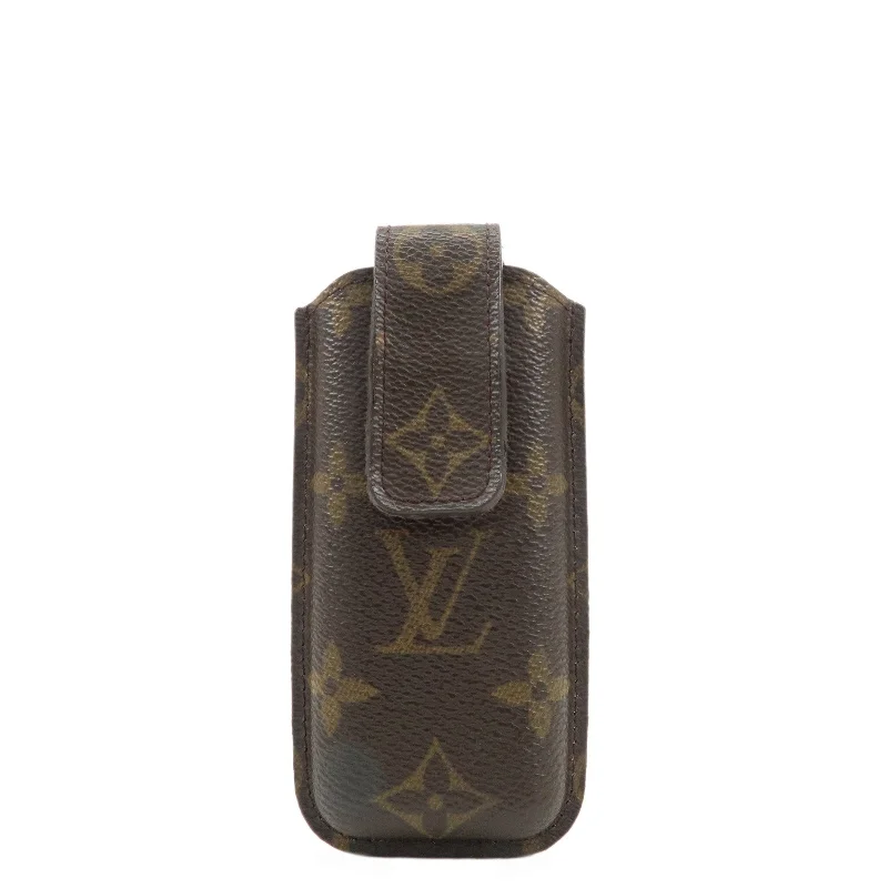 Louis Vuitton handbags with a metal - framed clasp for durabilityLouis Vuitton Monogram Etuit Telephone Cell Phone Case M63050