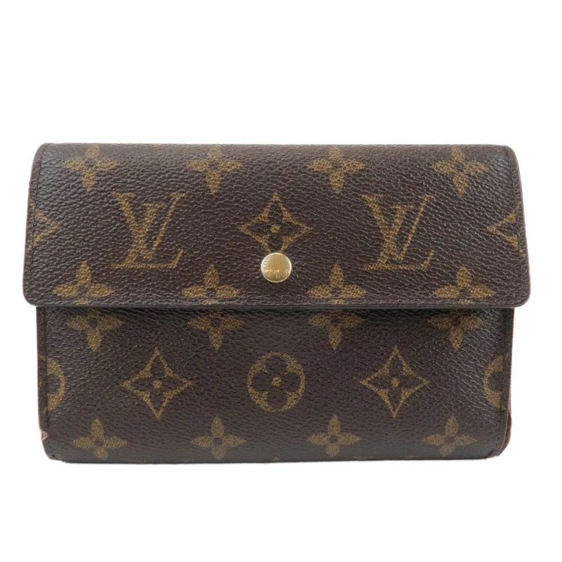 Louis Vuitton crossbody bags with adjustable shoulder straps for comfortLouis Vuitton Monogram Porte Tresor Etui Papiers Wallet M61202