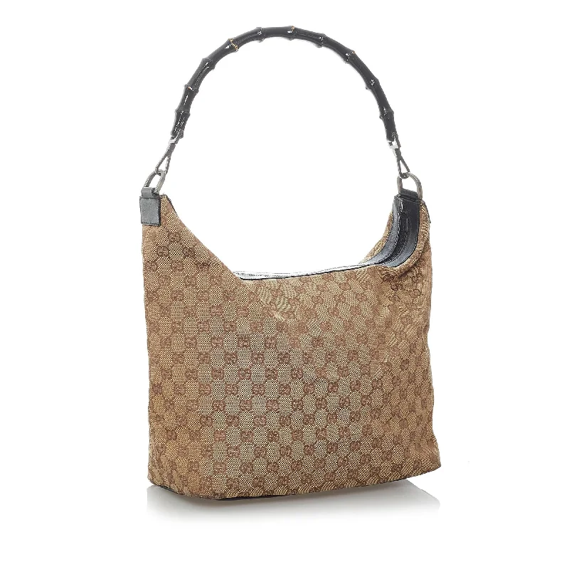 Gucci tote bags for women with a water - resistant coatingGucci GG Canvas Shoulder Bag (29789)