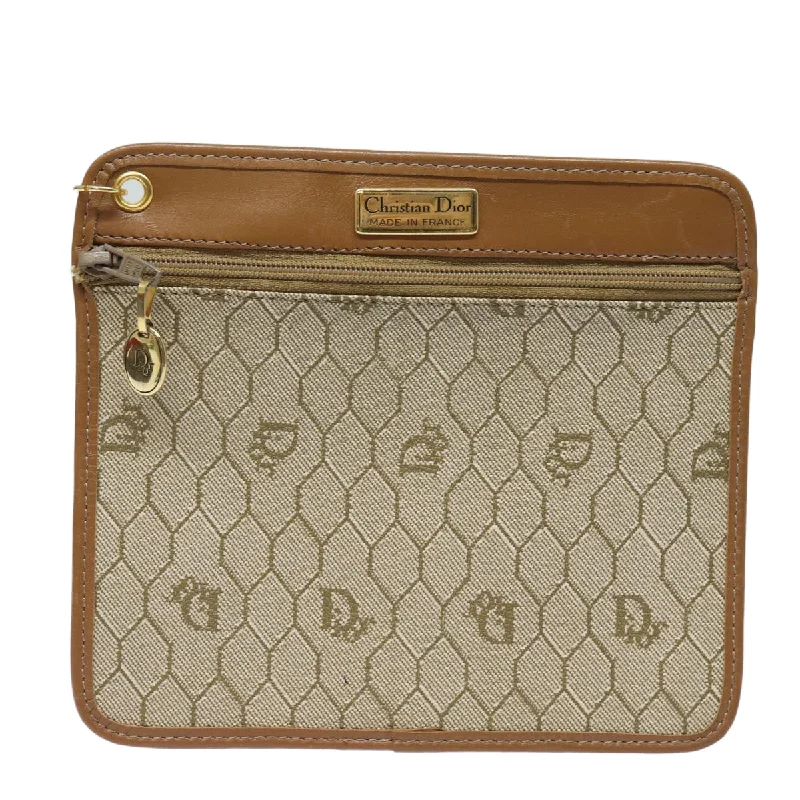 Christian Dior handbags with a back - pocket for quick storageDior Honeycomb Clutch Bag