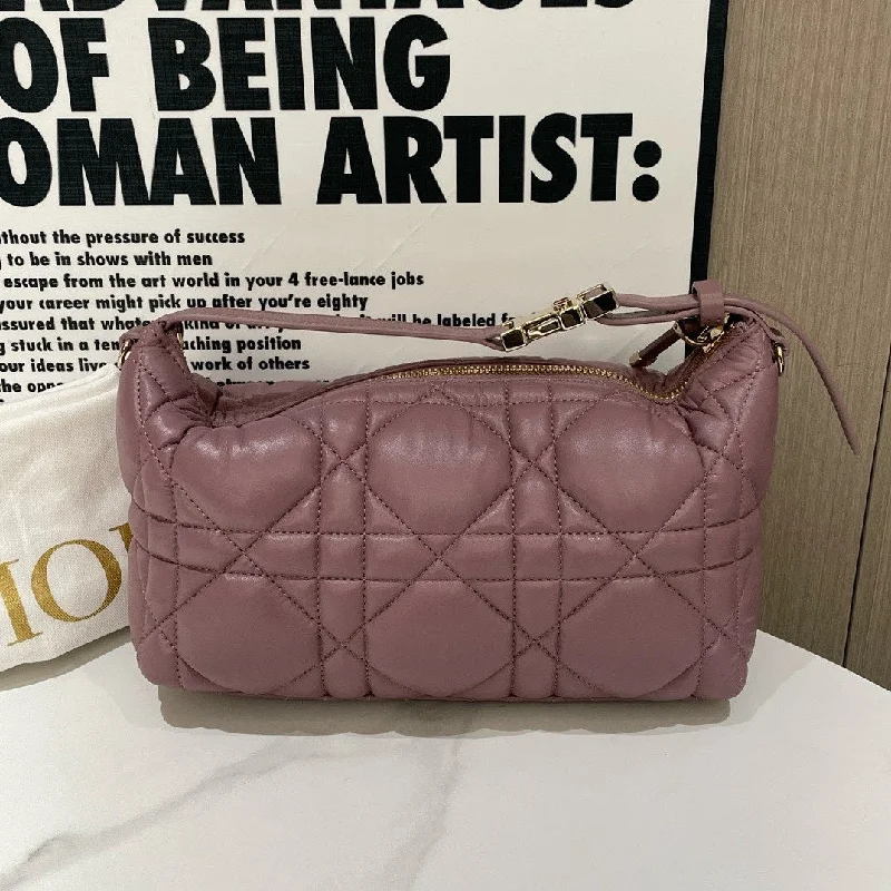 Christian Dior tote bags with a double - handle and shoulder - strap optionDior Medium Travel Nomad Pouch Pink 2022