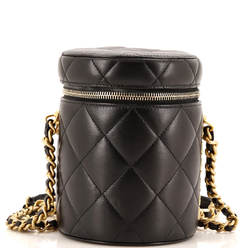 Trendsetting Christian Dior crossbody bags with a colorful strapSide Note Vanity Case Quilted Lambskin Small