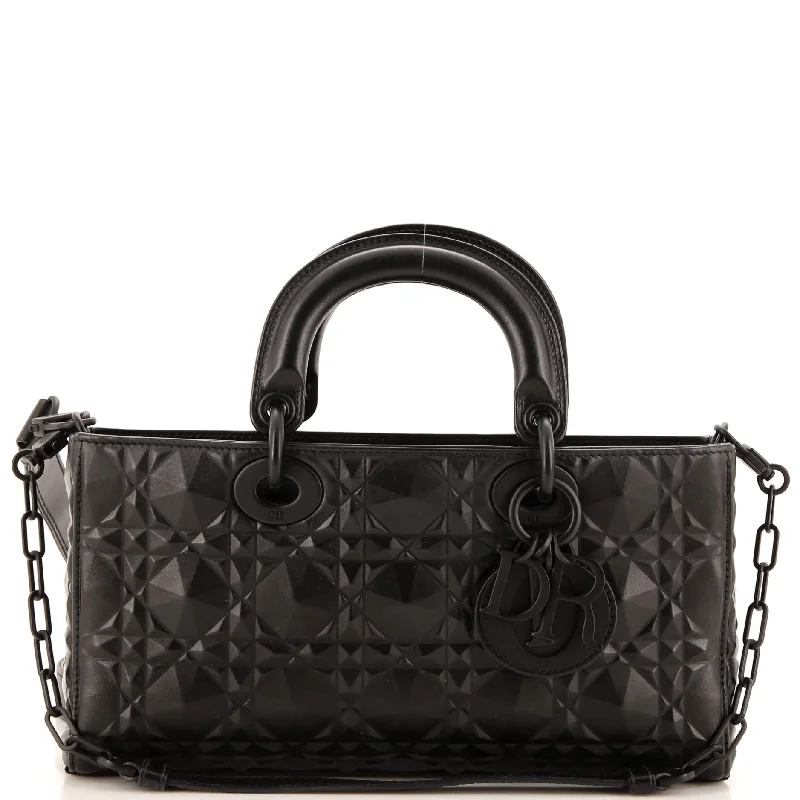 High - fashion Christian Dior bags with a geometric patternUltra Matte Lady D-Joy Bag Diamond Motif Cannage Calfskin Medium