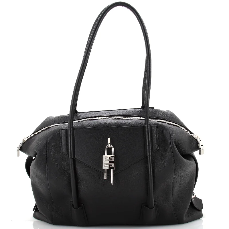 Christian Dior handbags with a snap - button closure and a decorative buckleAntigona Soft Lock Bag Leather Large