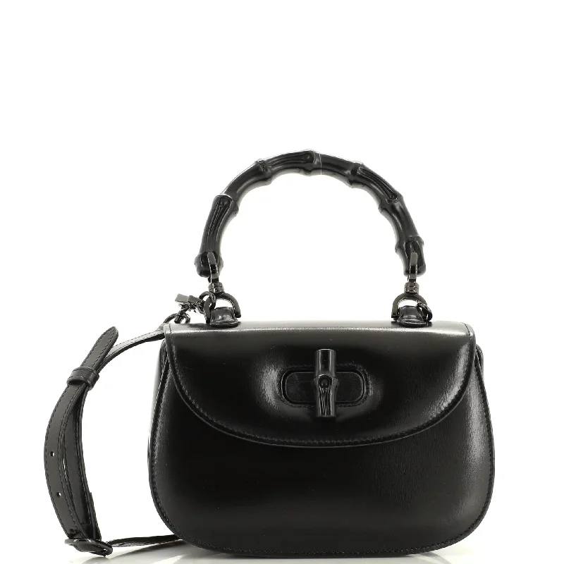 Christian Dior Saddle bags with a distressed leather finishBamboo 1947 Top Handle Bag Leather Small